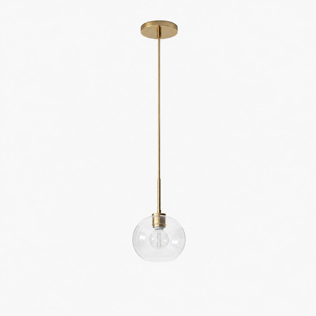 Selvion Sculptural Globe Pendant Light - Modern Glass Pendant Lamp - Sleek Design