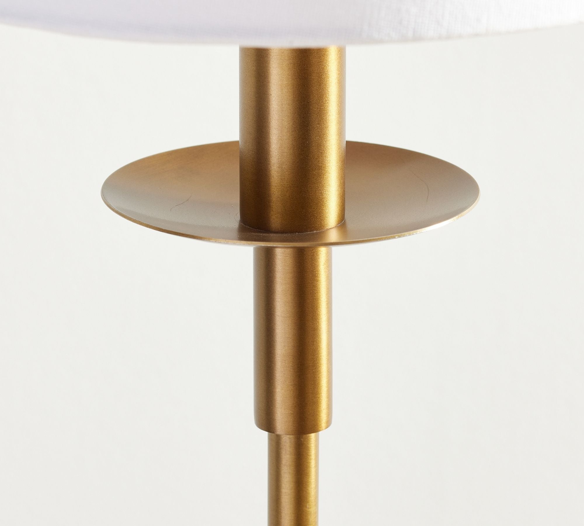Rowan Modern Iron Table Lamp - Industrial Farmhouse Linen Bedside Reading Light