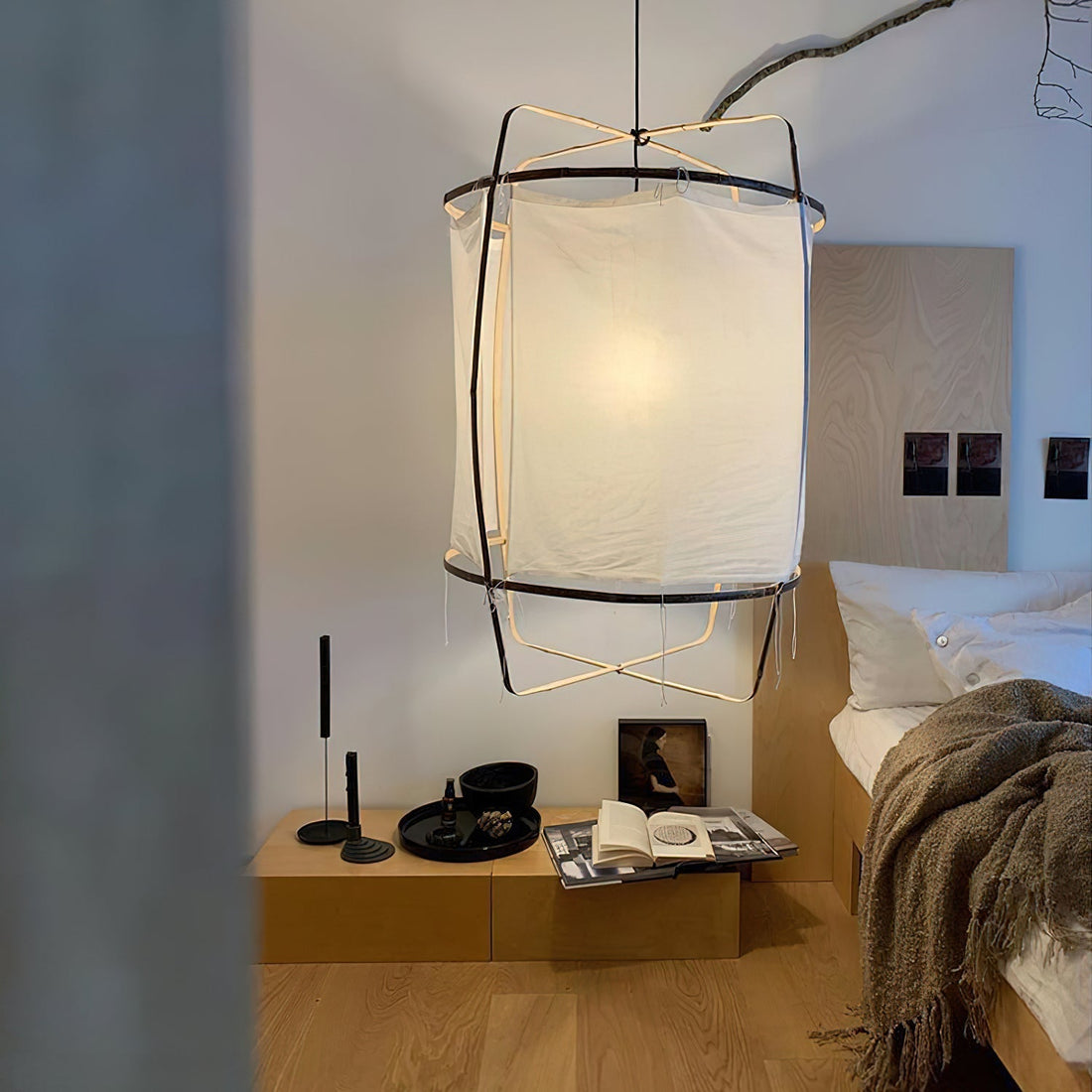 Straight Hollow Tulle Pendant Lighting