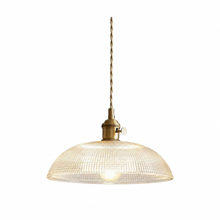 Velaris Ribbed Spiral Pendant Light - Domed Silhouette Ceiling Fixture for Modern Interior