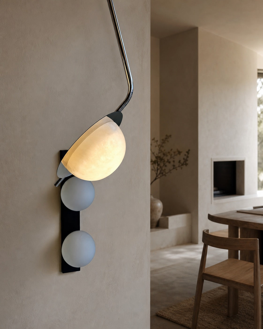 Chic Luminance Alabaster Pendant Light