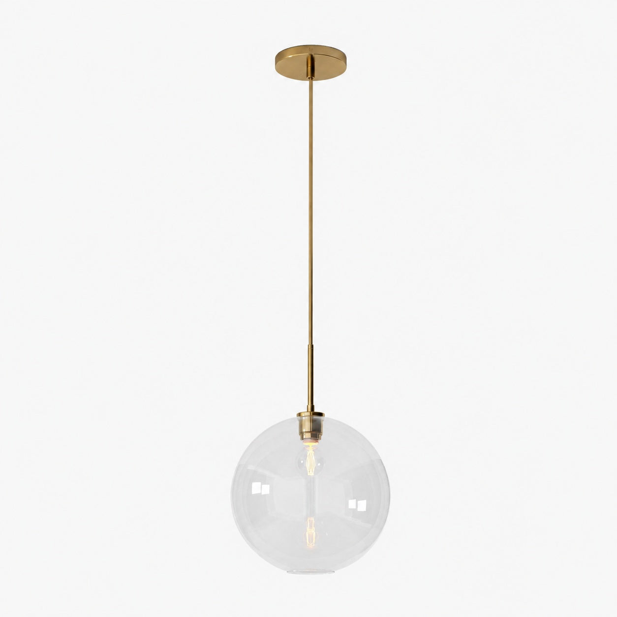 Selvion Sculptural Globe Pendant Light - Modern Glass Pendant Lamp - Sleek Design