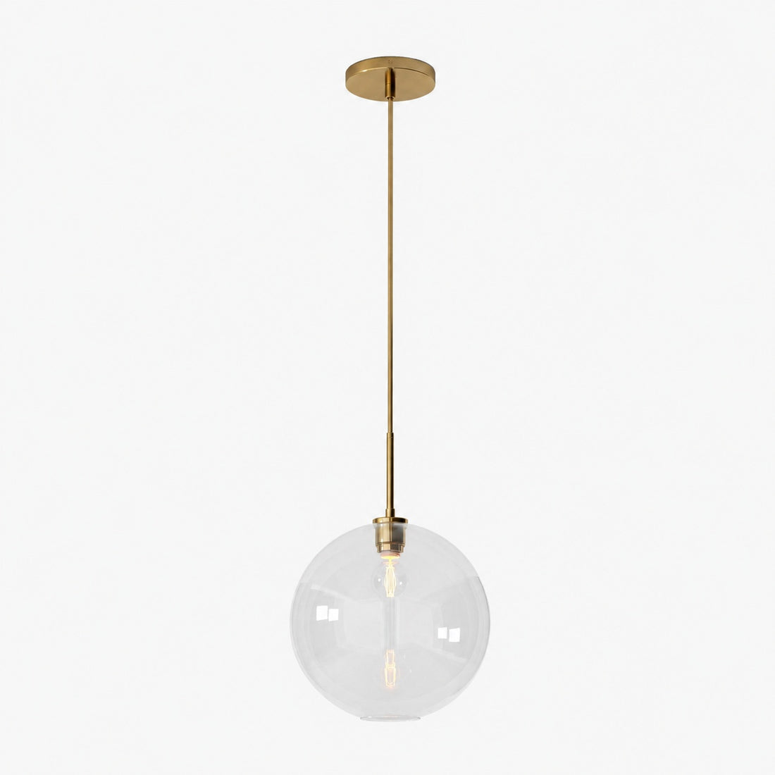 Selvion Sculptural Globe Pendant Light - Modern Glass Pendant Lamp - Sleek Design