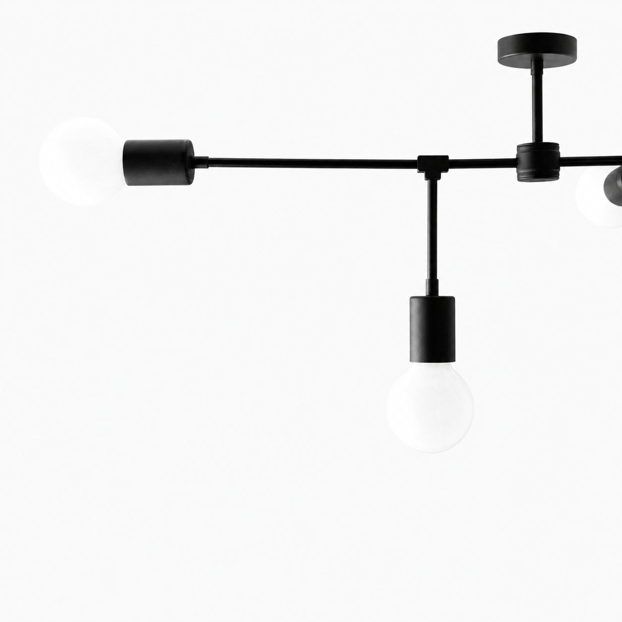 Mobilux Line 5 Light Chandelier - Modern Ceiling Hanging Lamp for Dining Room