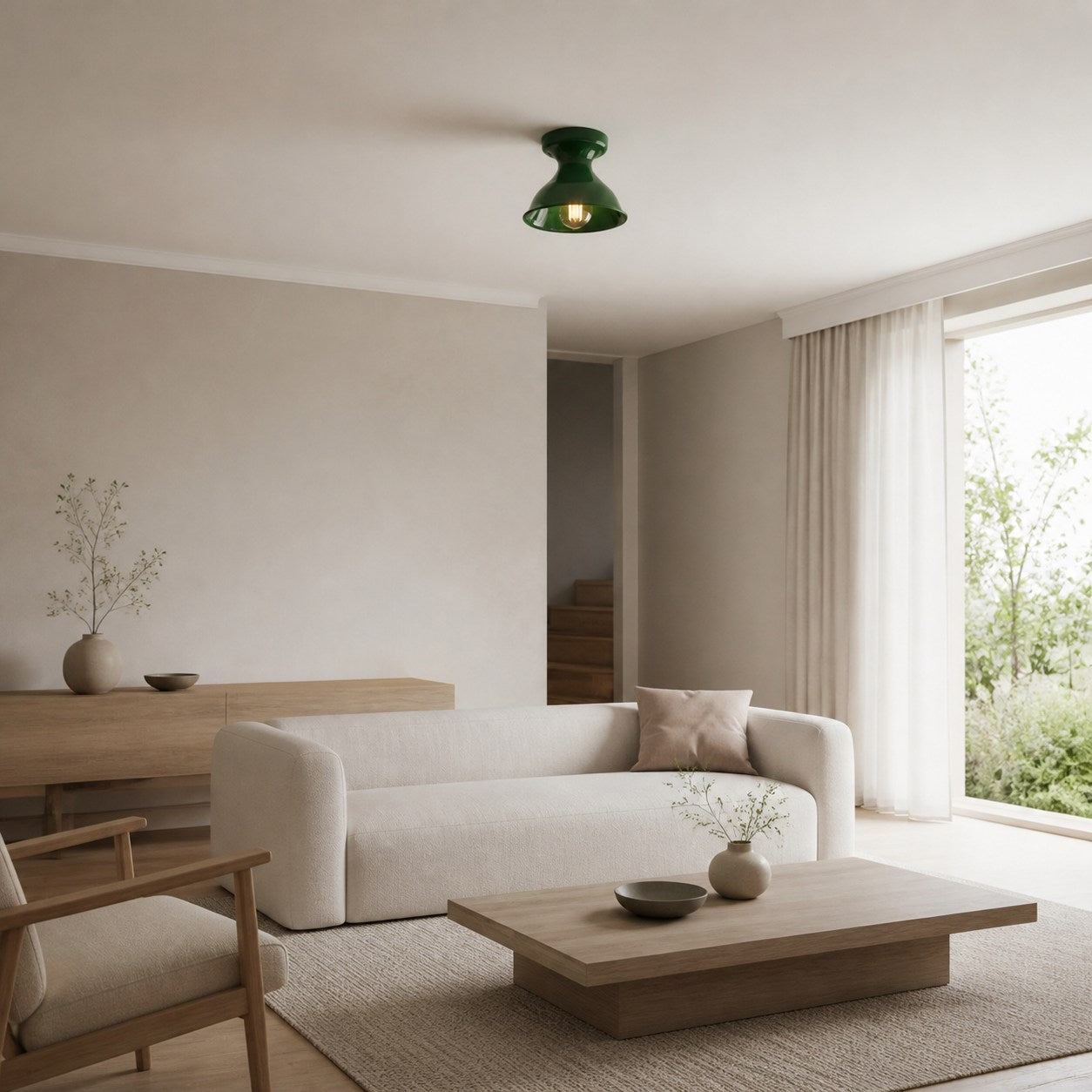 Dravin Ceramic Ceiling Light - Vibrant Color Palette Modern Indoor Fixture for Living Room and Hallway
