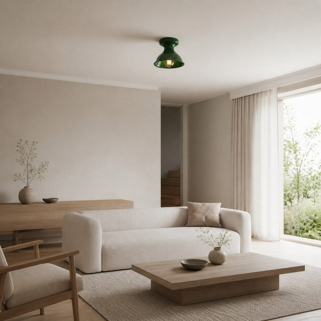 Dravin Ceramic Ceiling Light - Vibrant Color Palette Modern Indoor Fixture for Living Room and Hallway