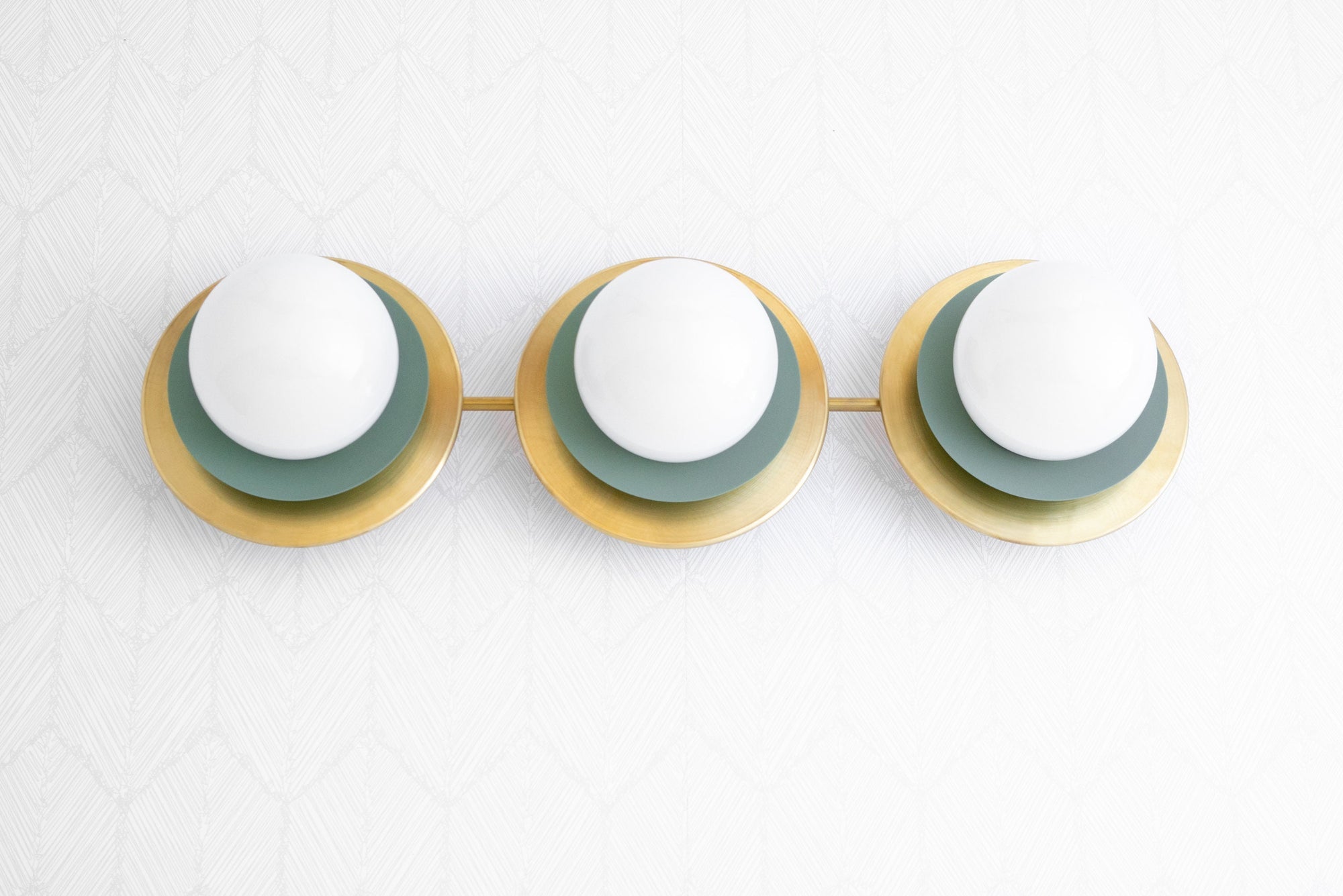 Artivo Layered Brass Globe Light – Versatile Opal Glass Ceiling or Wall Sconce for Stylish Spaces