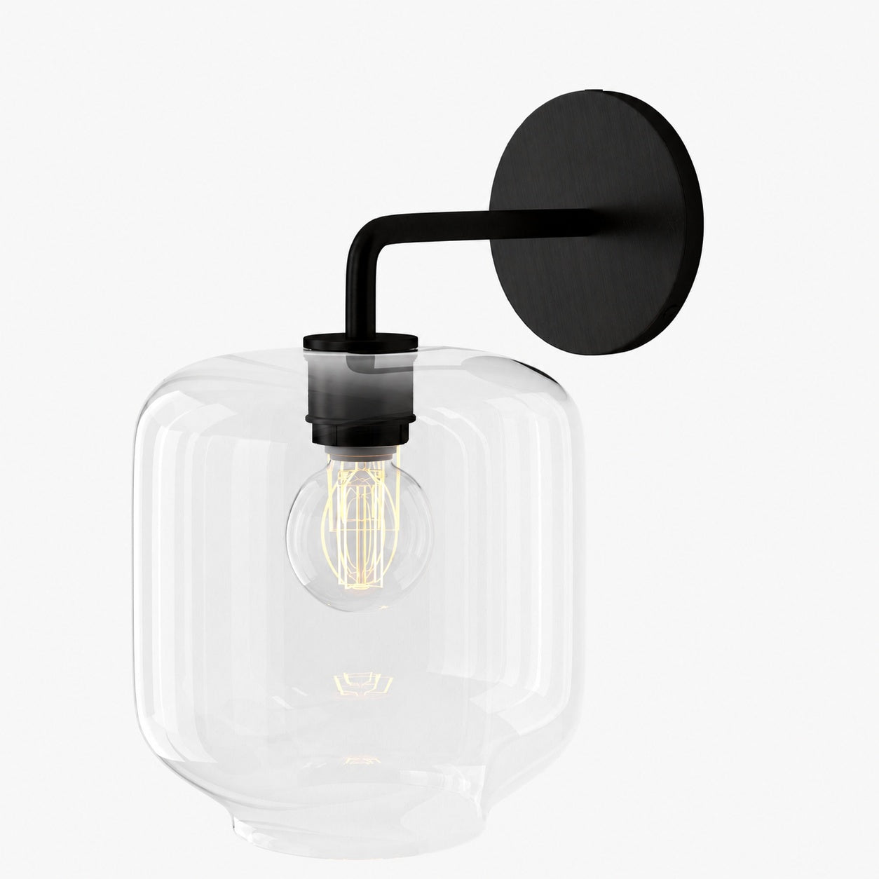 Lumivelle Pebble Sconce - Stylish Wall Light - Glass & Metal, Energy Efficient