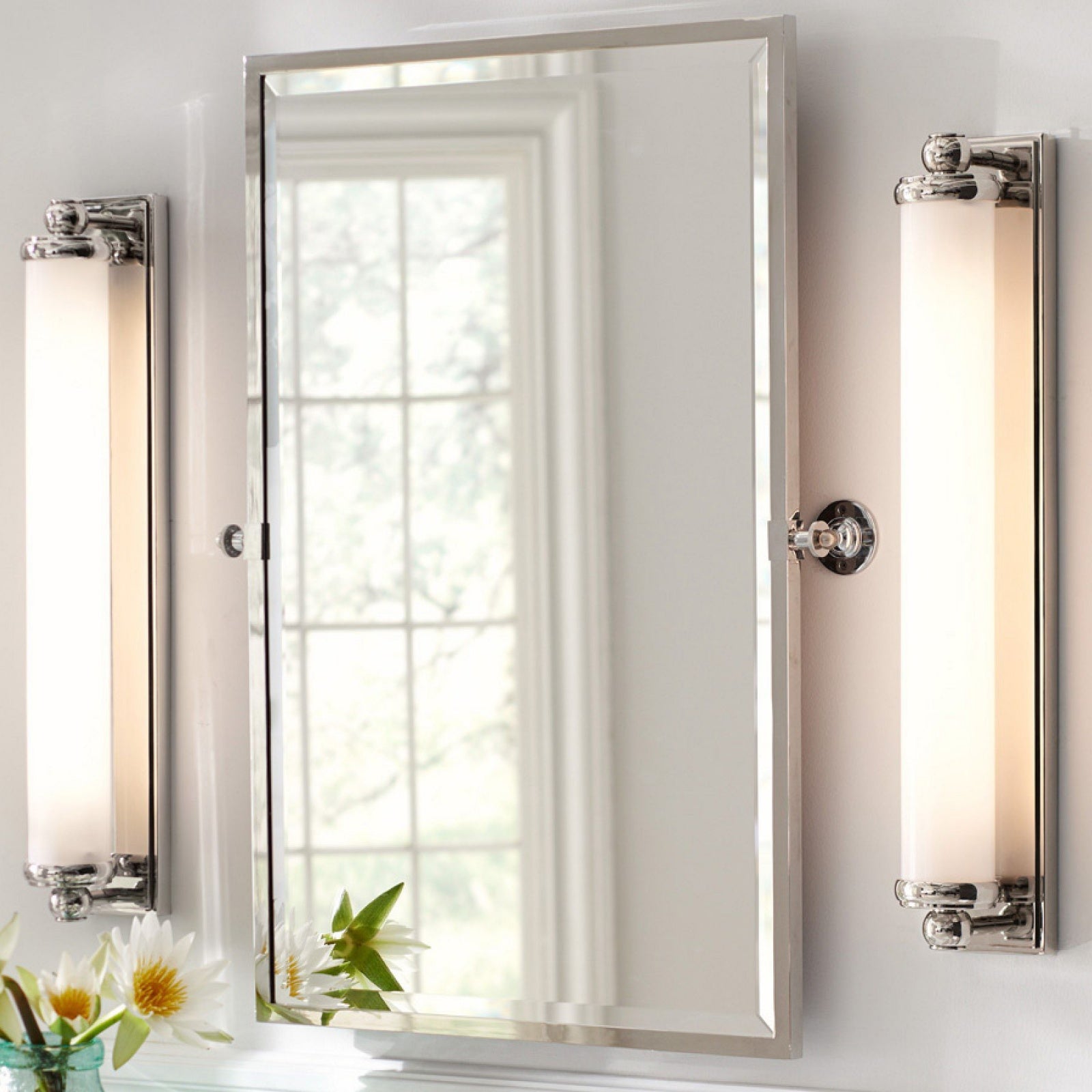 Kalvora Extra Long Tube Wall Sconce - Chrome Modern Light Fixture