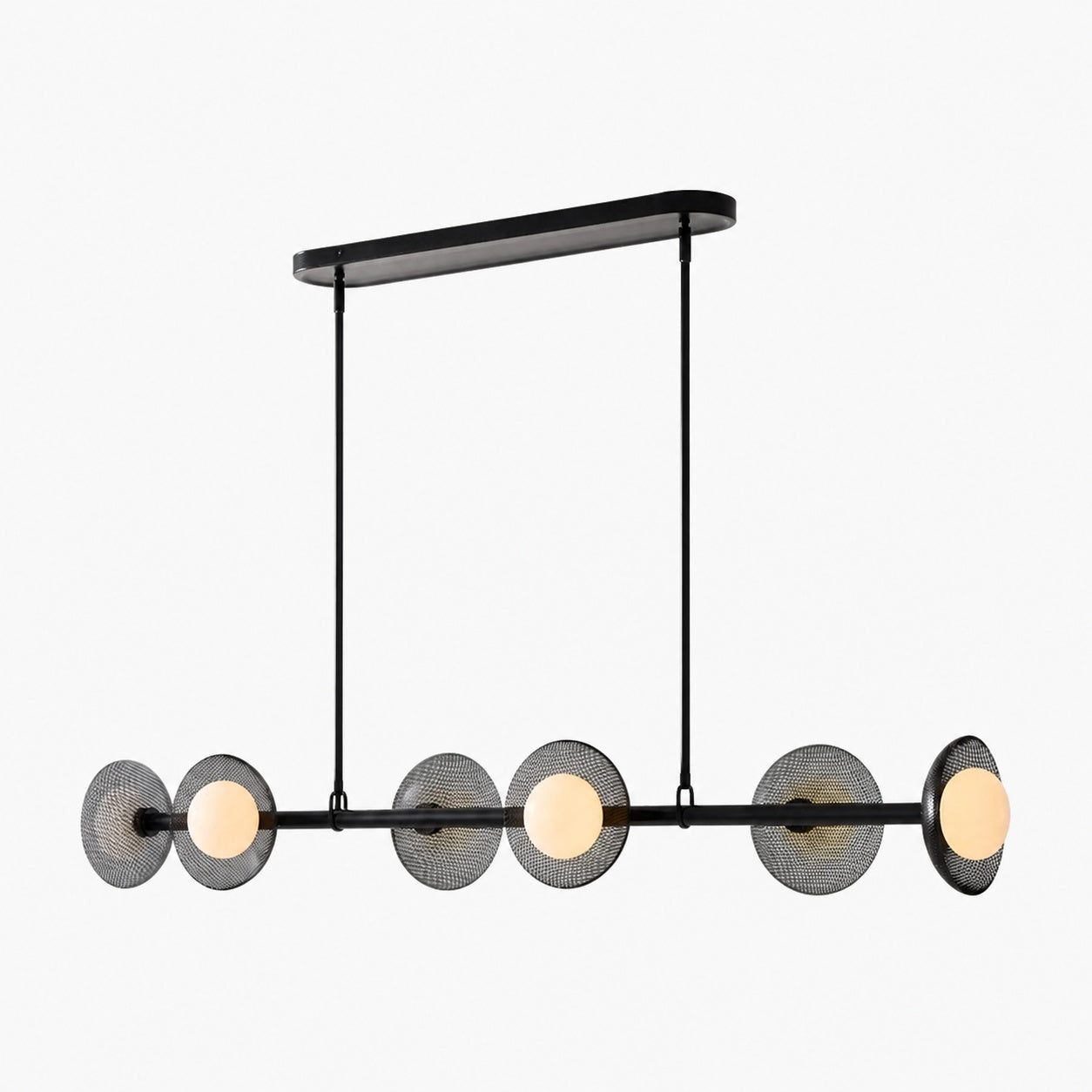 Elorina 6-Light Linear Chandelier - Modern Metal Light Fixture - Dining Room Lighting