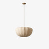 Linbron Pendant - Soft Linen Shade and Curved Frame Modern Light for Dining Room