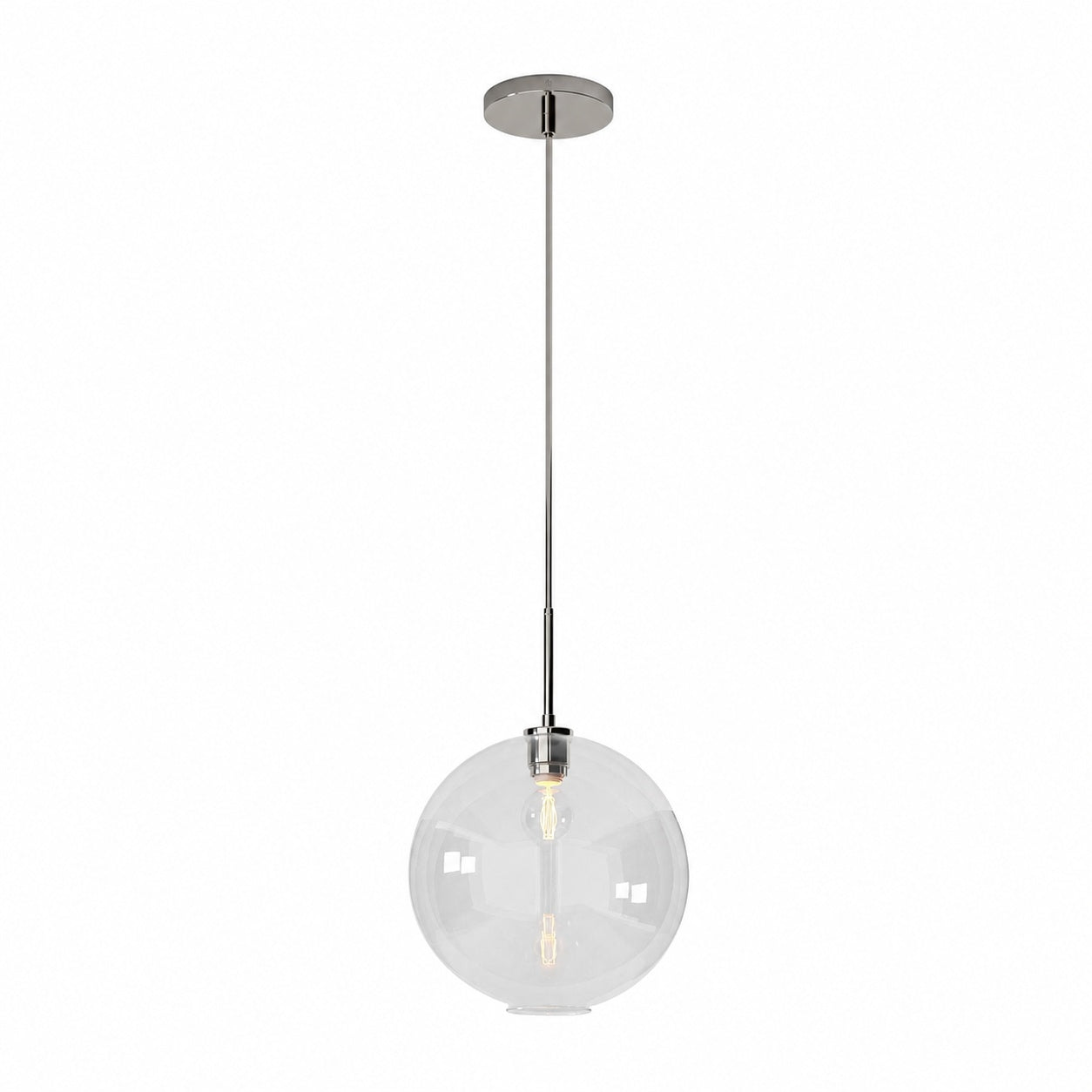 Selvion Sculptural Globe Pendant Light - Modern Glass Pendant Lamp - Sleek Design
