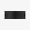 Black leather rectangular wall lamp