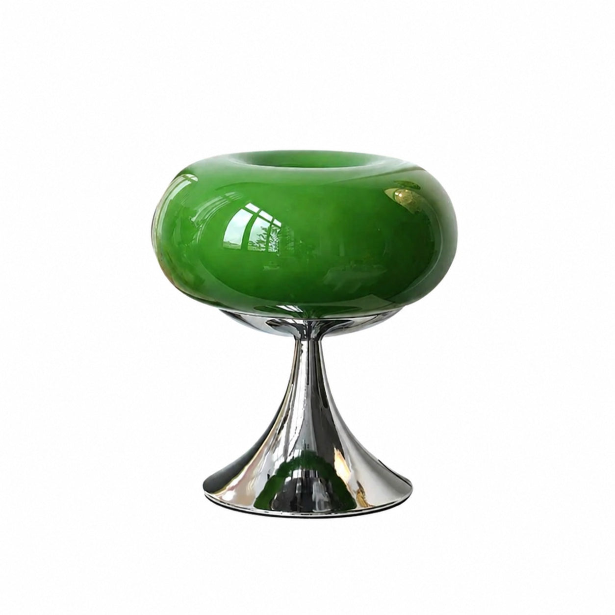 Lollora Decorative Table Lamp – Sculptural Glass Accent Light for Bedroom or Living Room