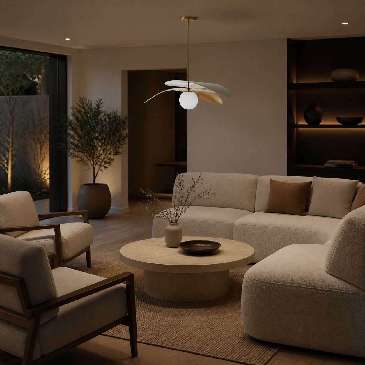 Tynora Pendant Light - Modern with Metallic Finishes and Glass