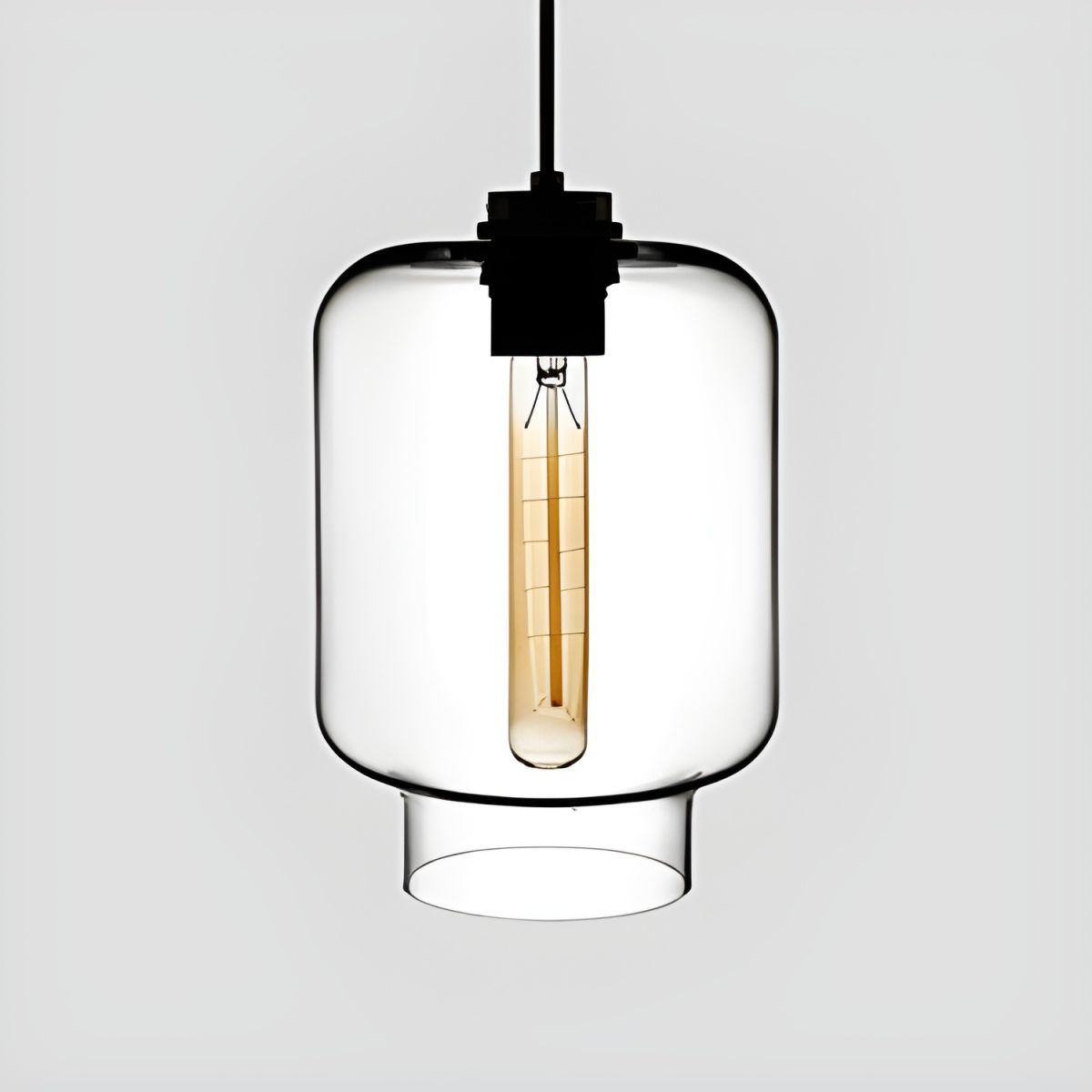 Crystalline Series Pendant Light - Blown Glass Multi Colored Glass Pendant Lamp