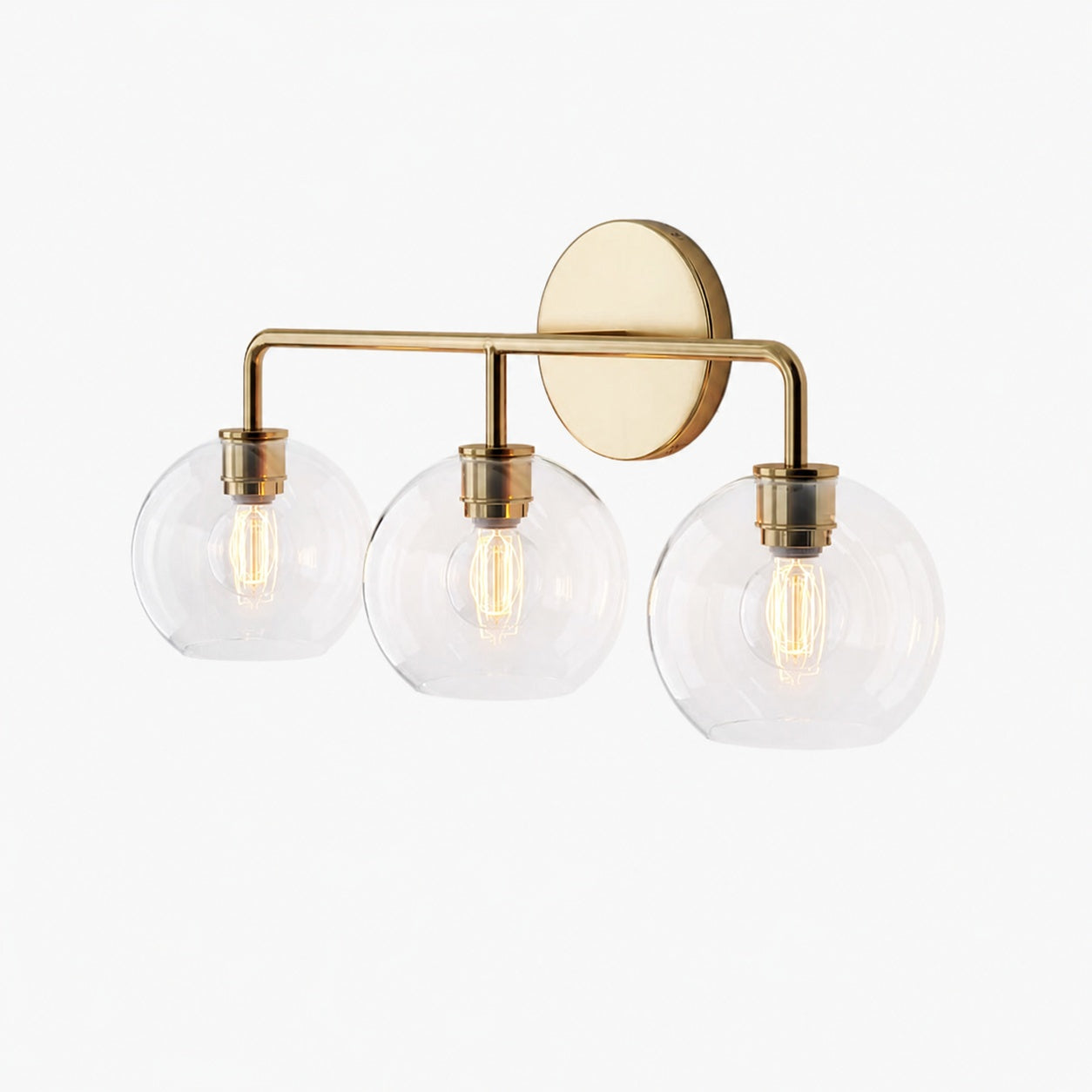 Selvion Artistic Globe Sconce Light - Handcrafted Glass Sculptural Wall Fixture