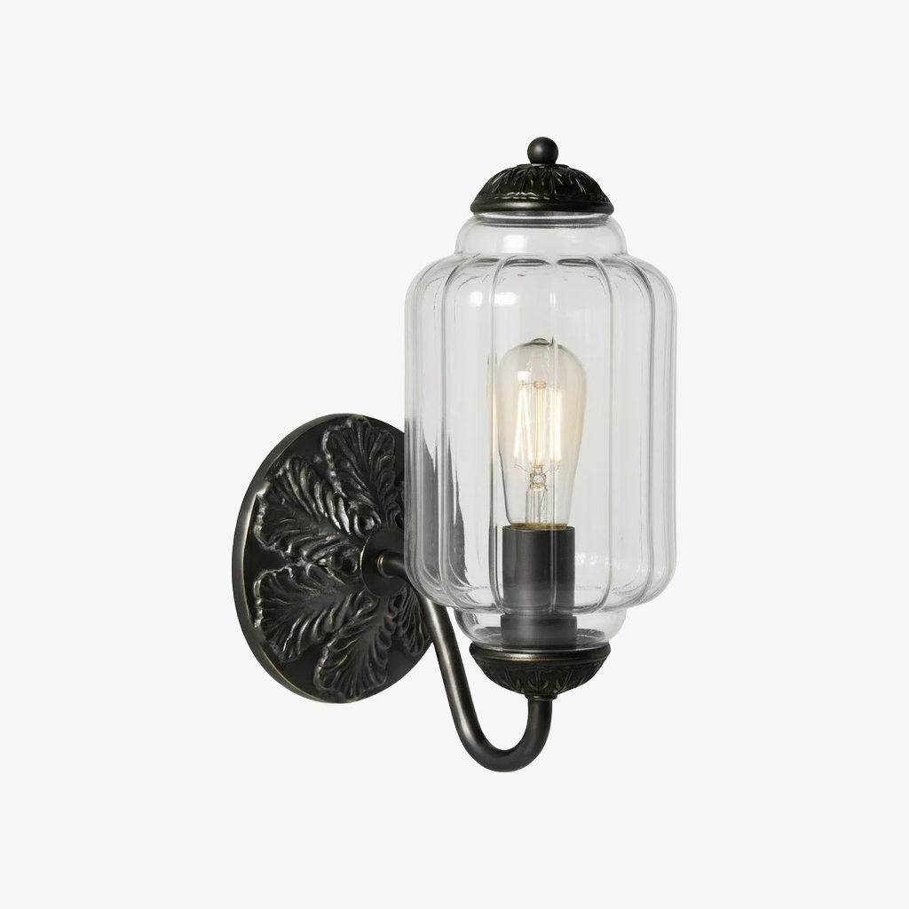 Eloise Brass Wall Sconce – Elegant Milk Glass Vintage Lighting