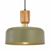 Orbulis Natural Wood Grain Circular Pendant – Modern Minimalist Light for Islands and Foyers