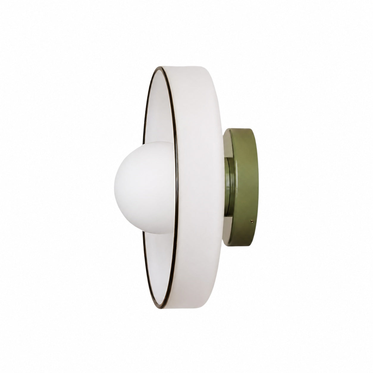 Kalo Wall Ceiling Light - Blown Glass Disc Orb Flush Mount Sconce
