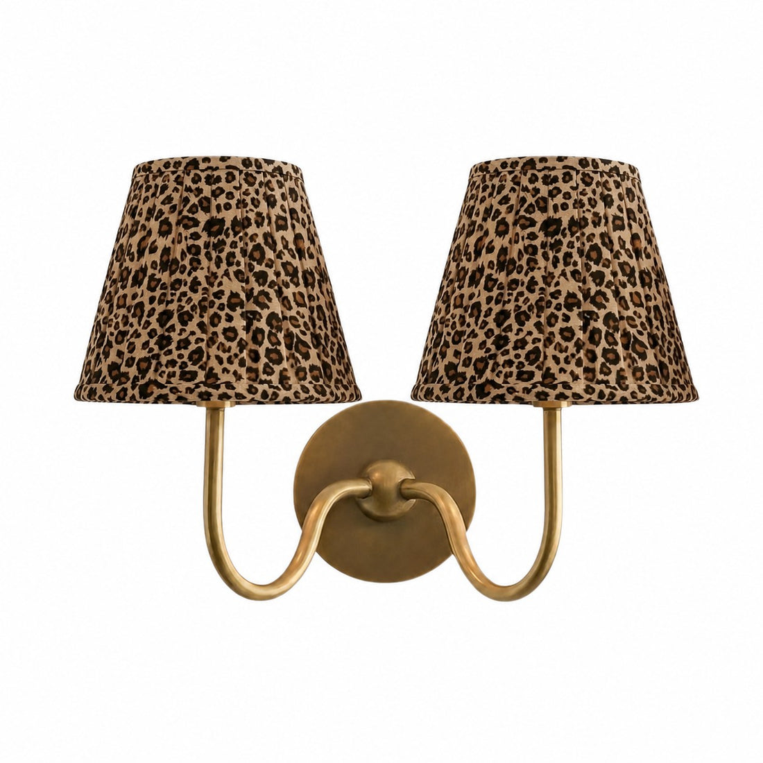 Luvora Vintage Pleated Shade Wall Lamp - Modern Brass Linen Wall Lighting
