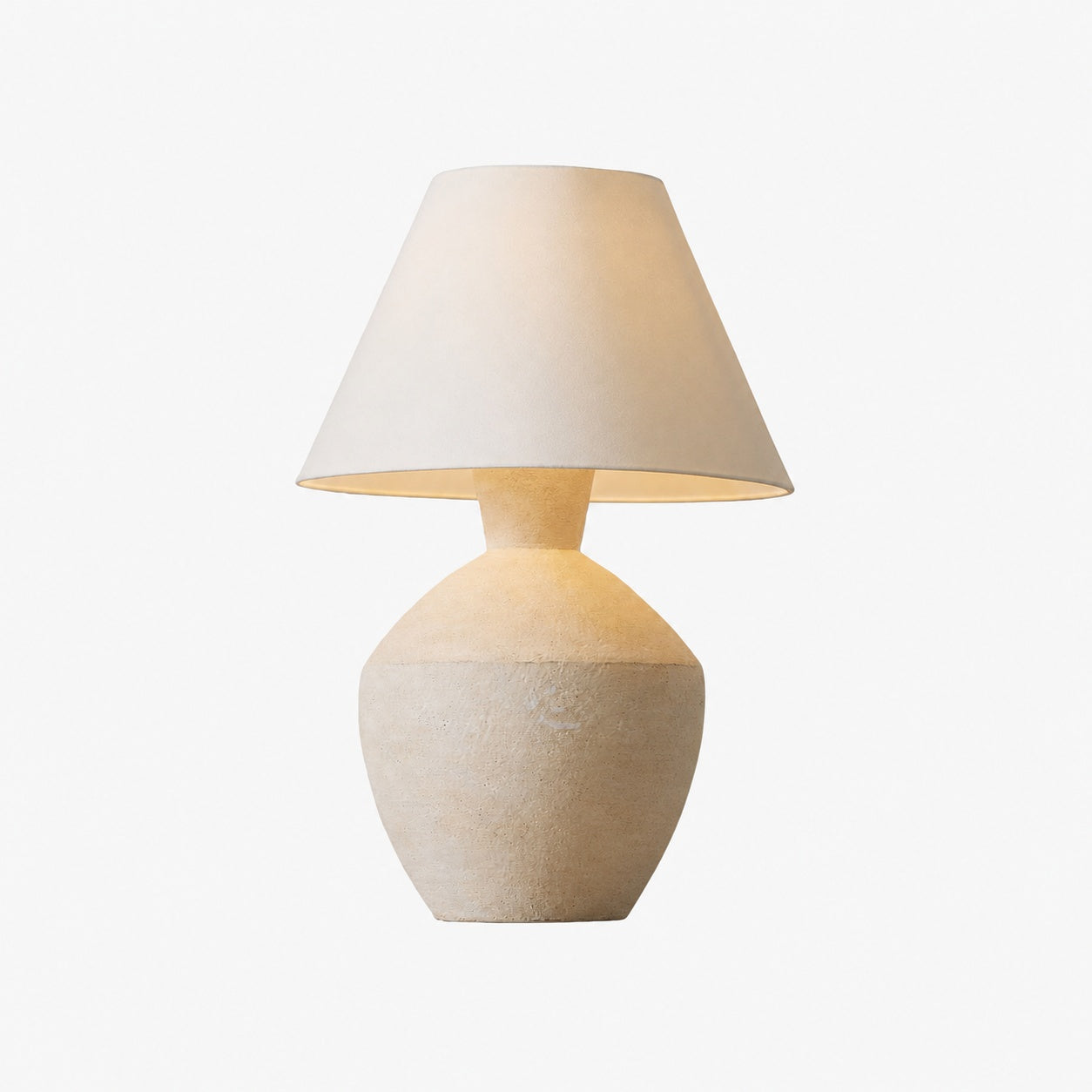 Ceruna Modern Ceramic Table Lamp – Sculptural Body Clean Finish for Entryway and Lounge