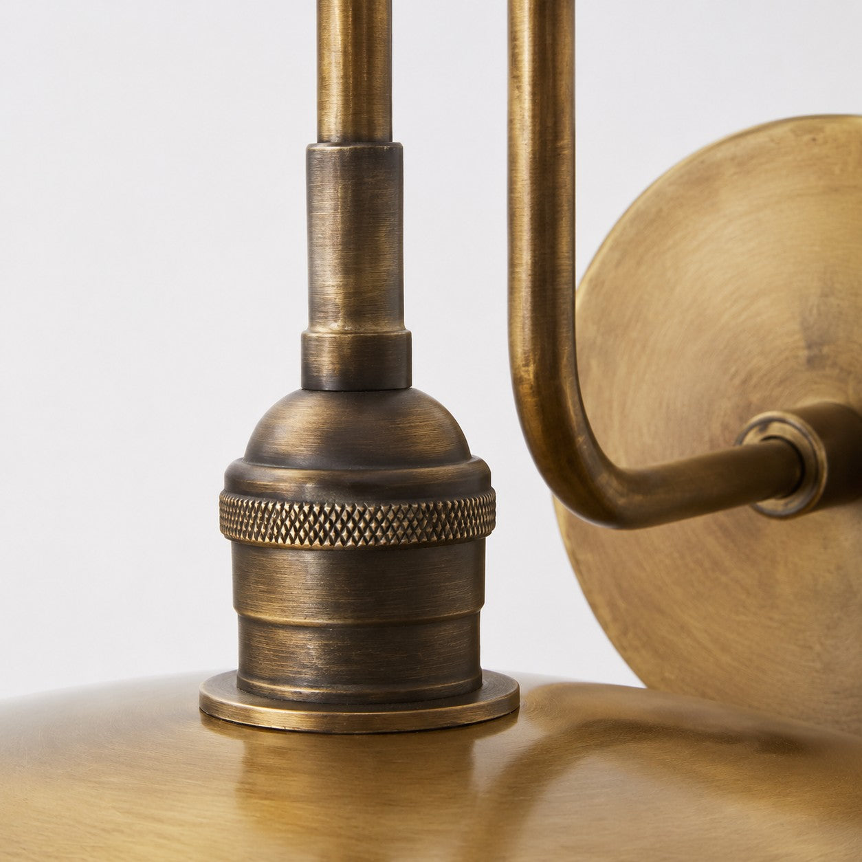 Cantina Antique Brass Wall Lamp