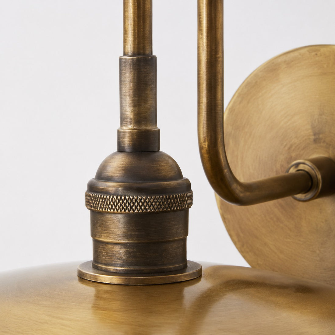Cantina Antique Brass Wall Lamp