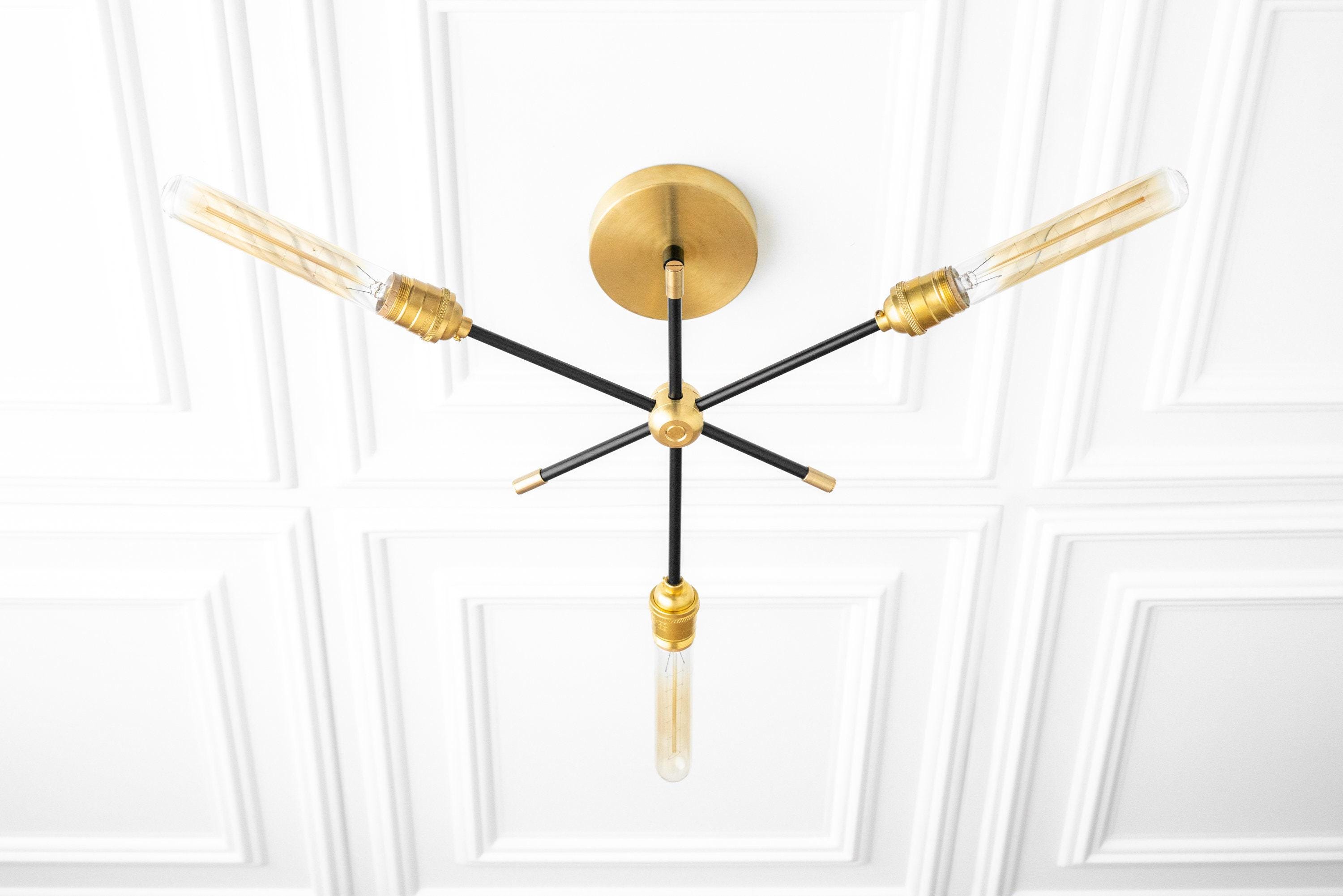 Mobilux Line Industrial Chandelier - Modern Ceiling Light Fixture for Home