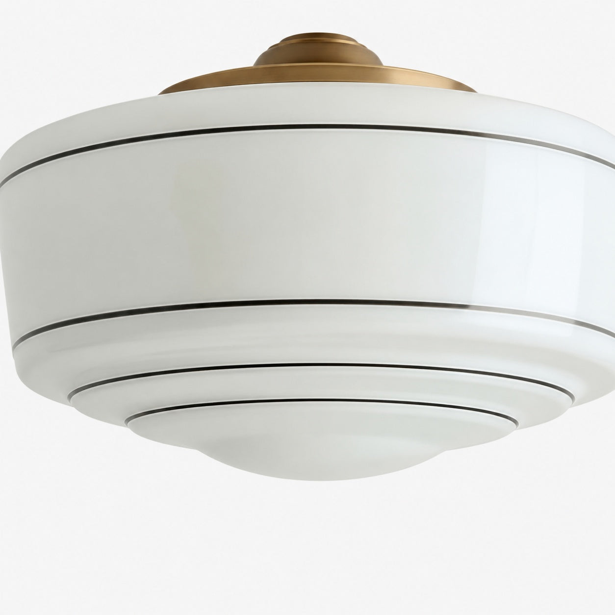Nalaviro Modern Ceiling Light - Glass Shade for Living Room and Entryway