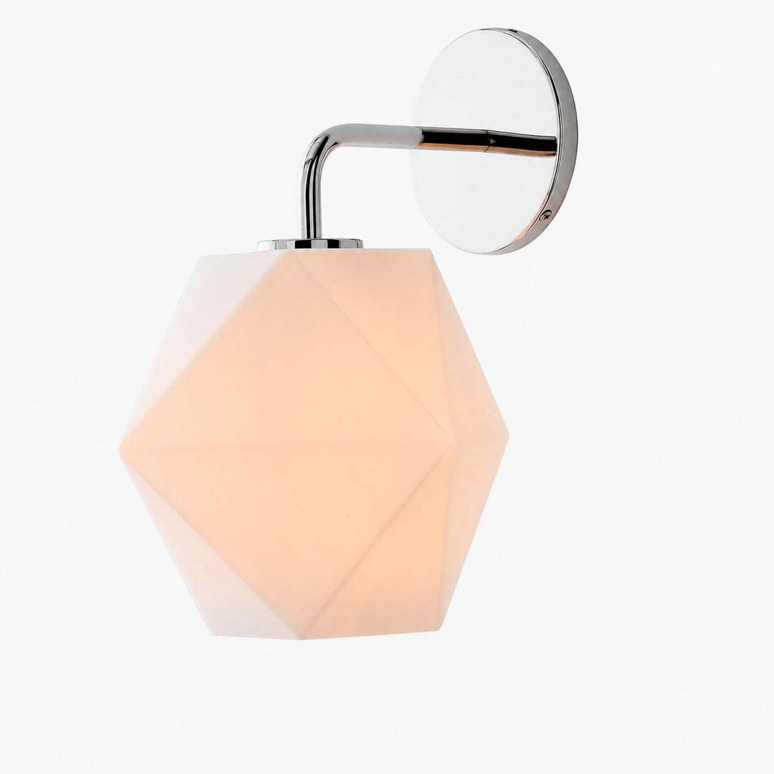 Talvior Geometric Modern Bathroom Sconce - Faceted Shade Light in Luxe Finishes