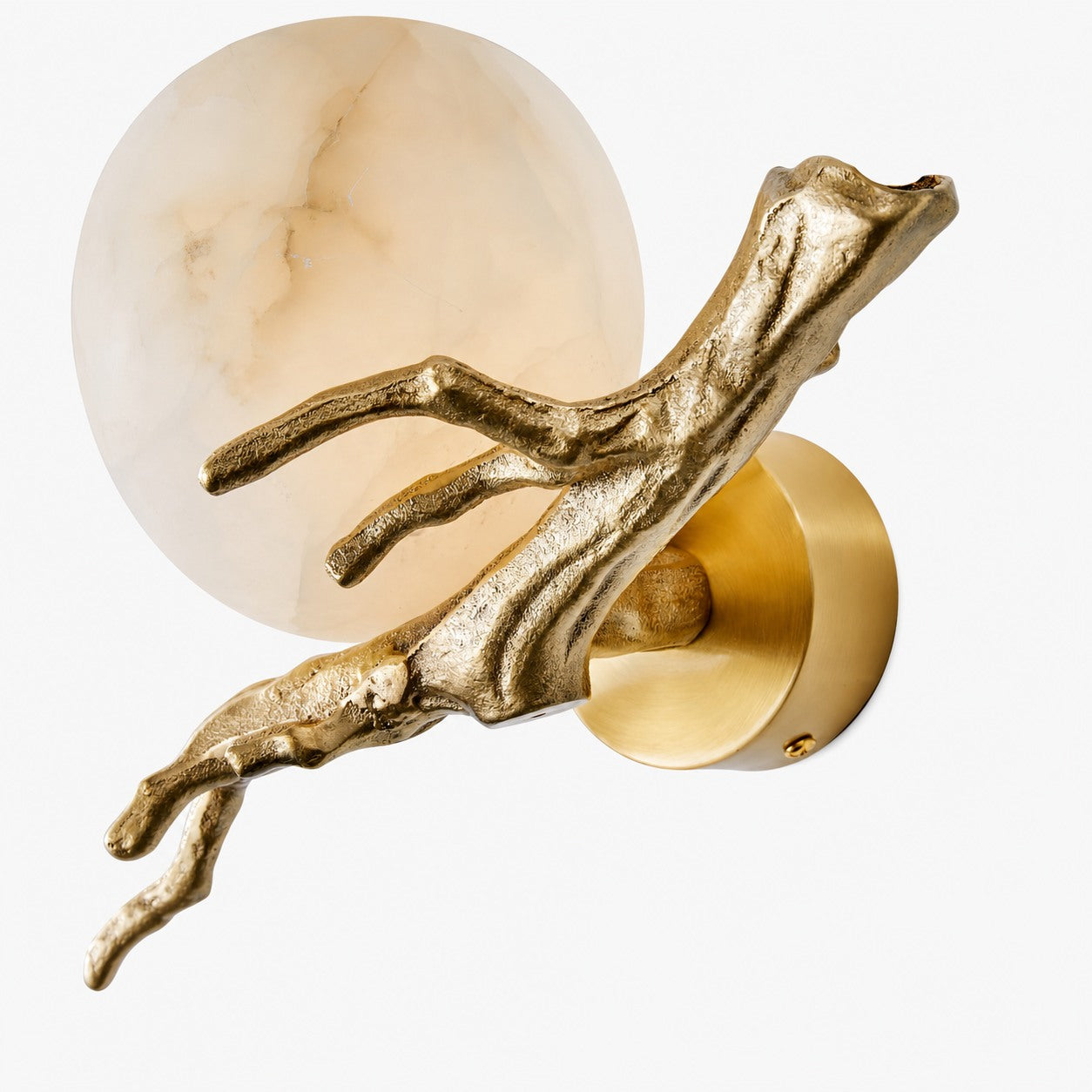 Retro Twigs Alabaster Wall Lamp