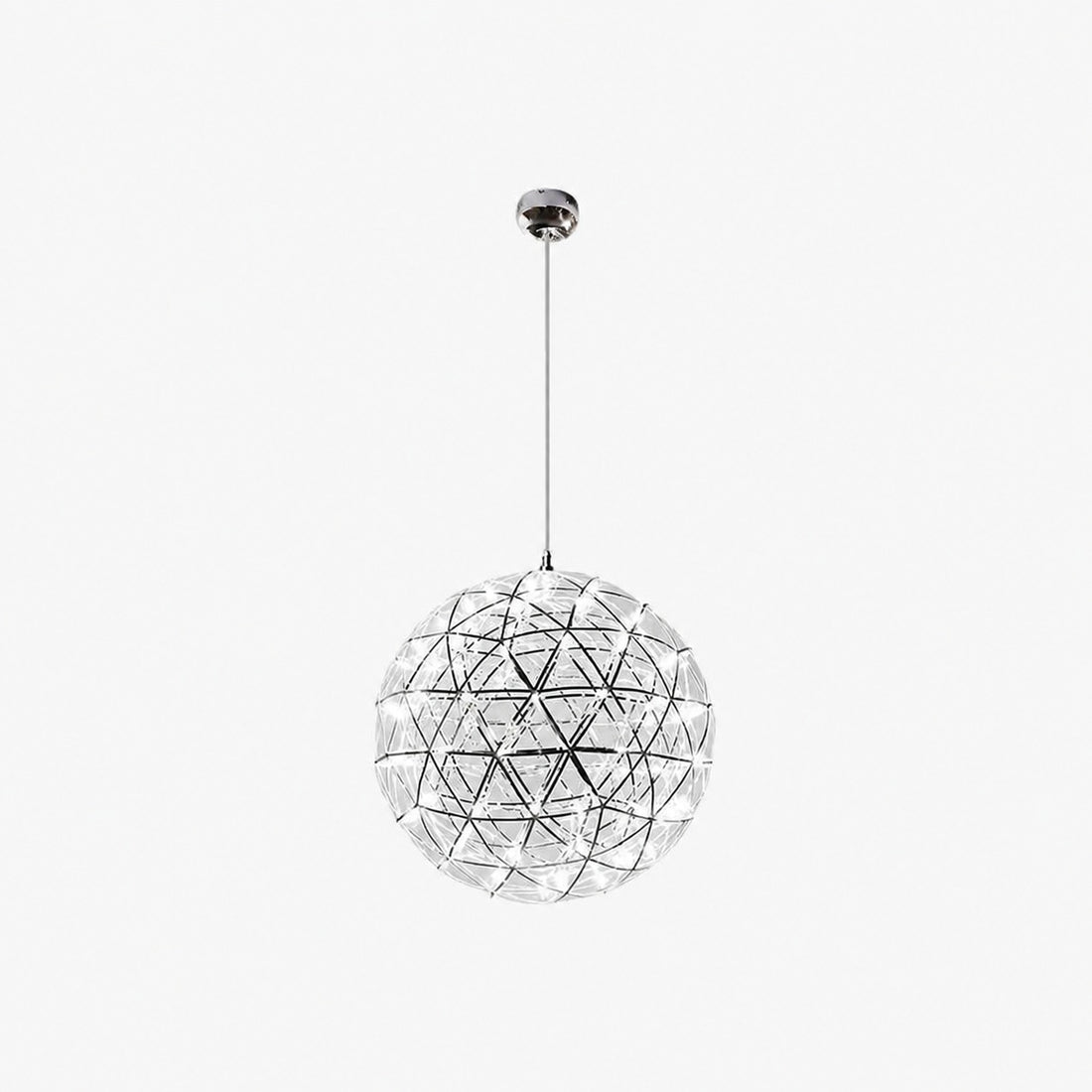 Silver Spark Ball Pendant Light