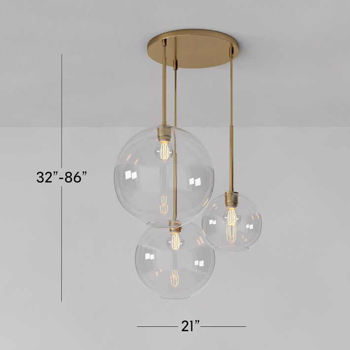 Selvion Minimalist Crystal Chandelier - Handcrafted Glass Sculptural Lighting Fixture