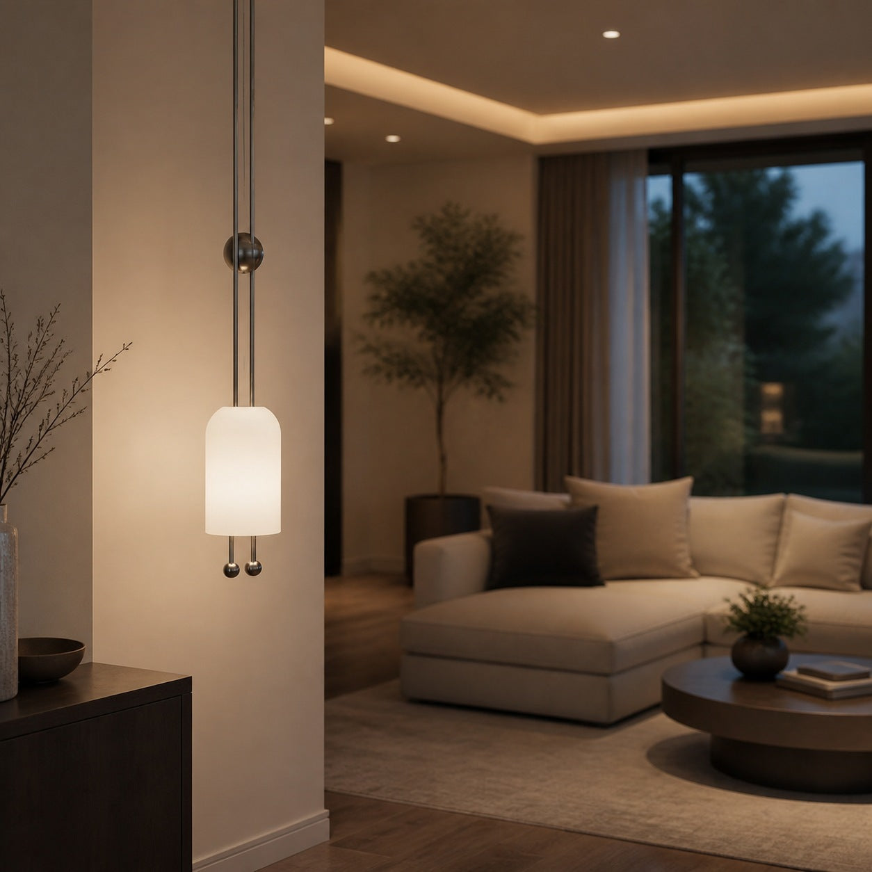 Lantern Glass Pendant Lamp