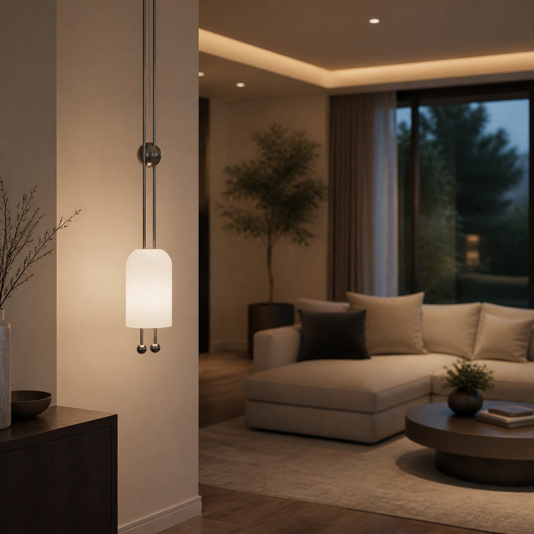 Lantern Glass Pendant Lamp
