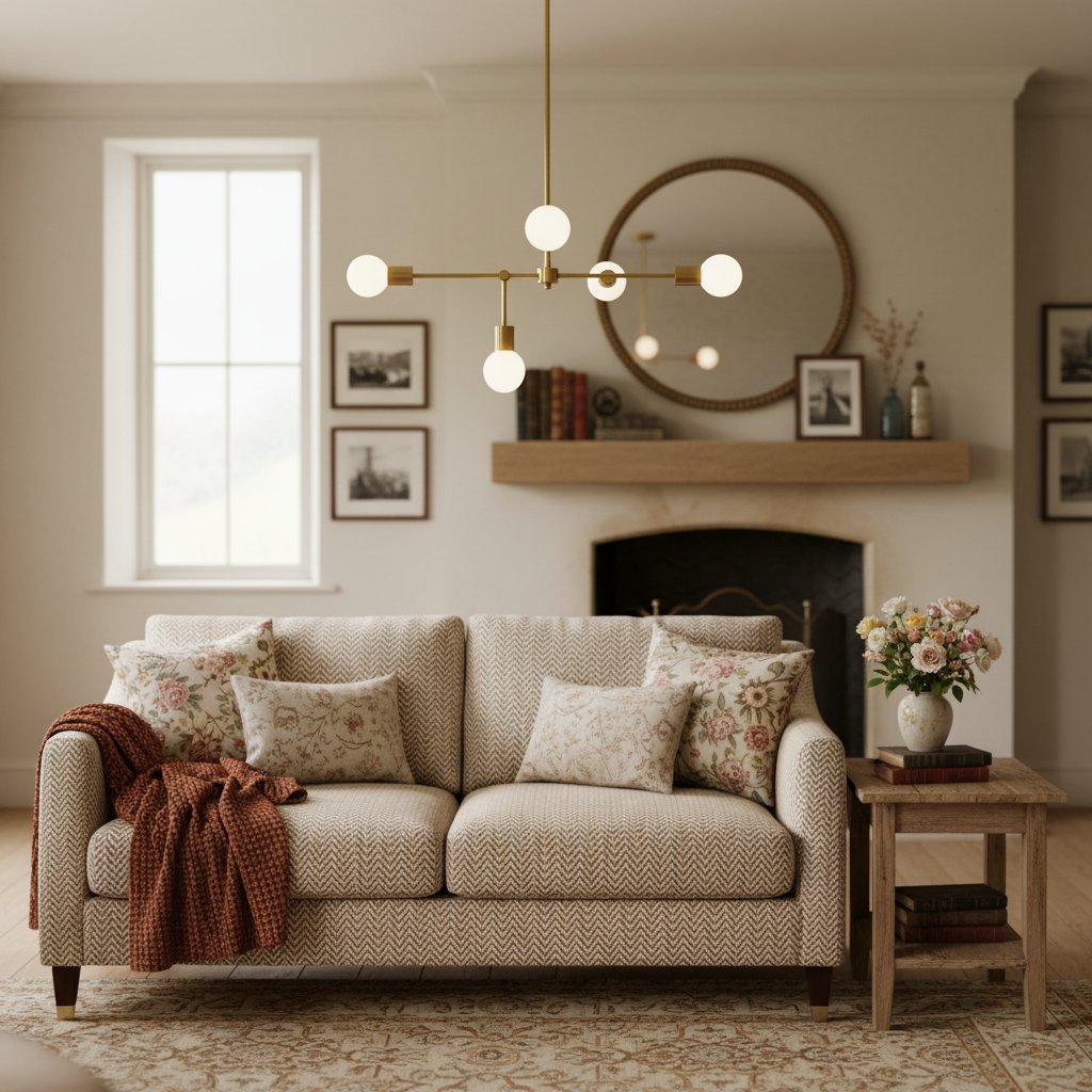 Mobilux Line 5 Light Chandelier - Modern Ceiling Hanging Lamp for Dining Room