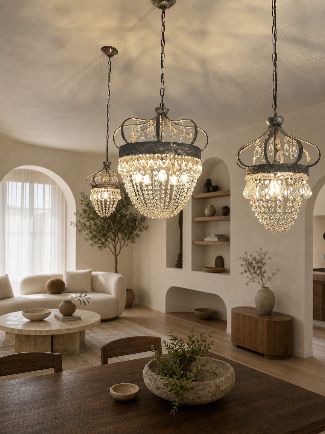 Abella Tear Drop Chandelier