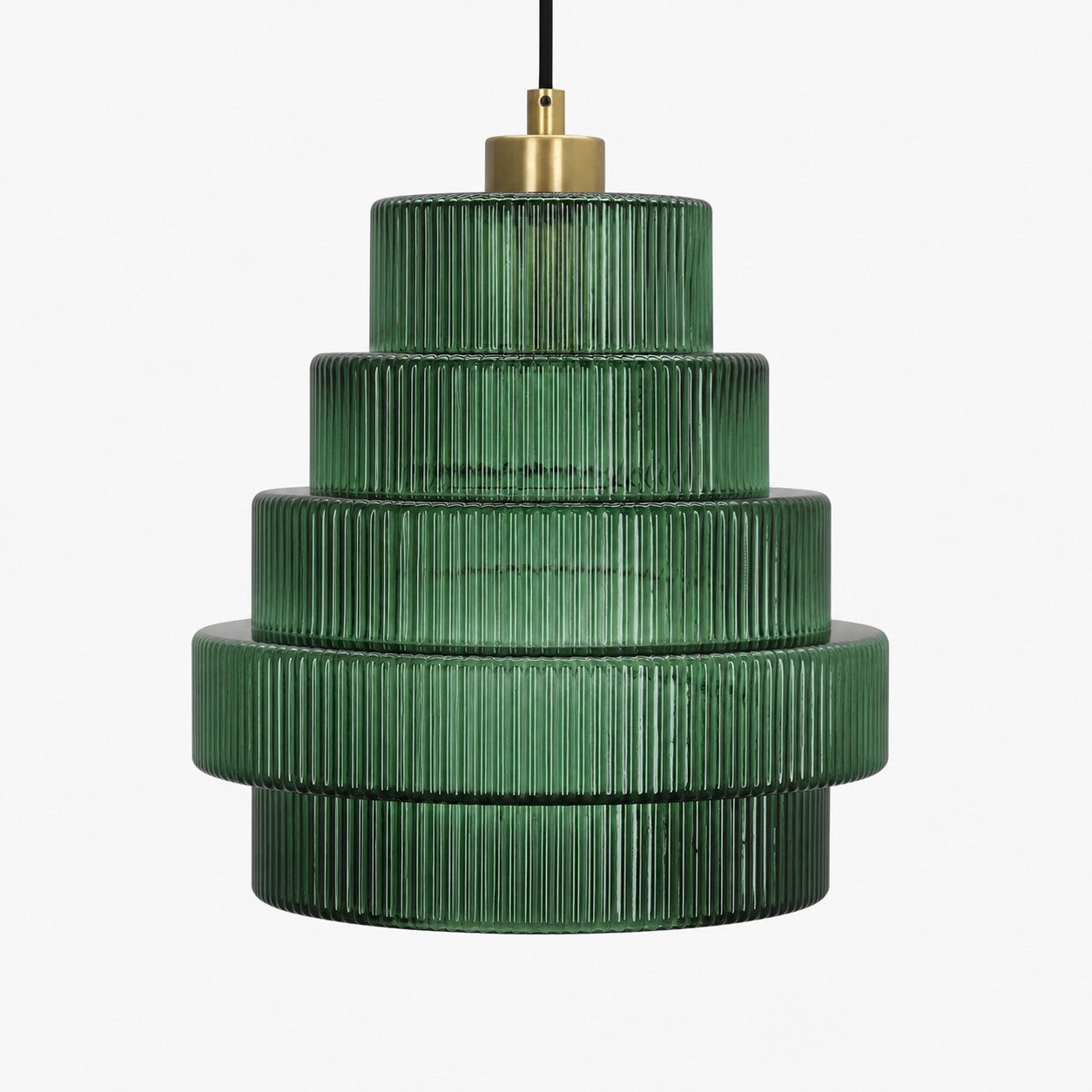 Kaleon Retro Glass Pendant Light - Glass Accents Art Deco Design for Dining and Living Room Ambiance