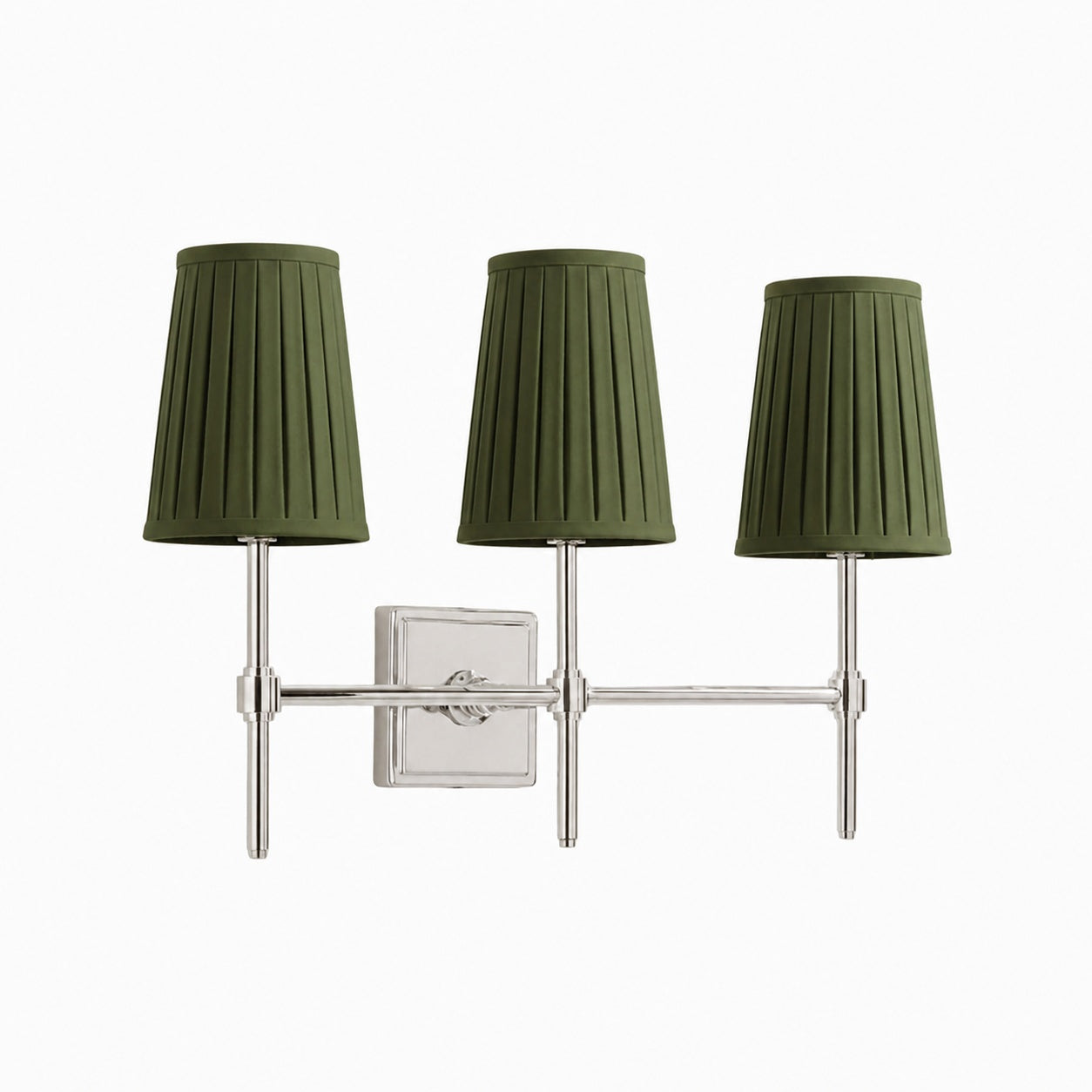 Derlina White Linen Shades Wall Lamp – Retro Metal Multi-Head Lighting Fixture