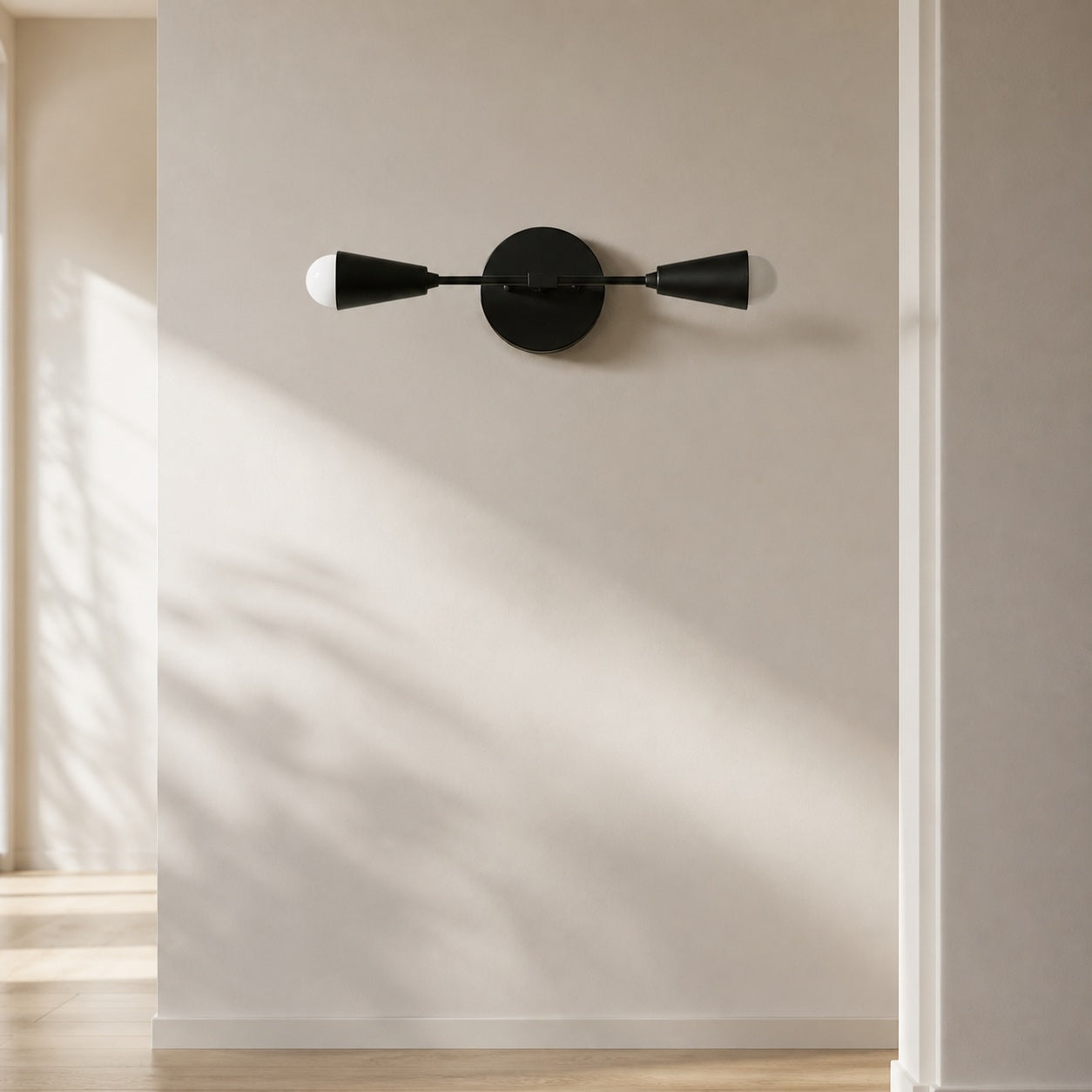 Mobilux Line Minimalist Vanity Light Fixture - Mid Century Bathroom Sconce