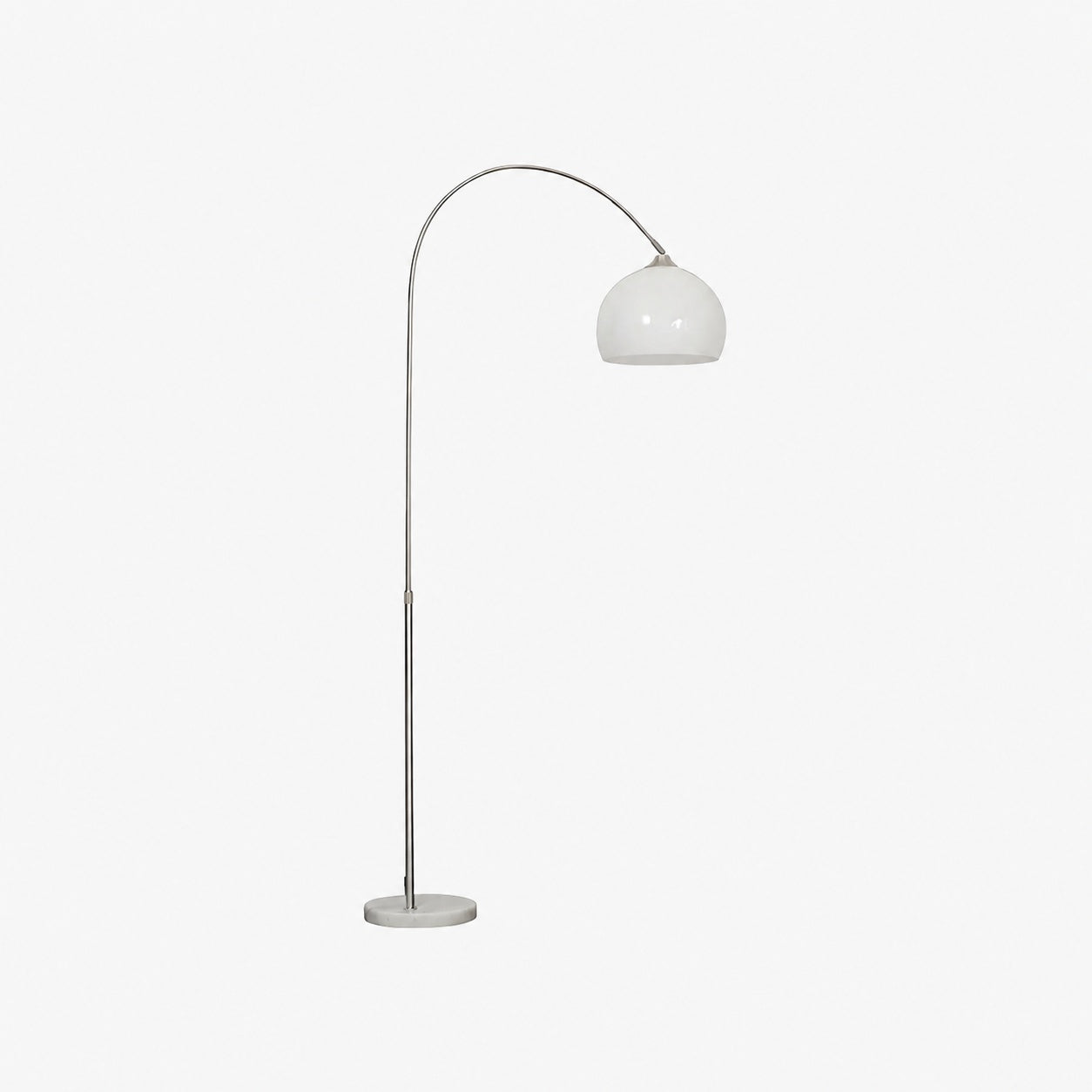 Aethervox Mid-Century Modern Arch Floor Lamp - Metal Design with Marble Accents for Living Room
