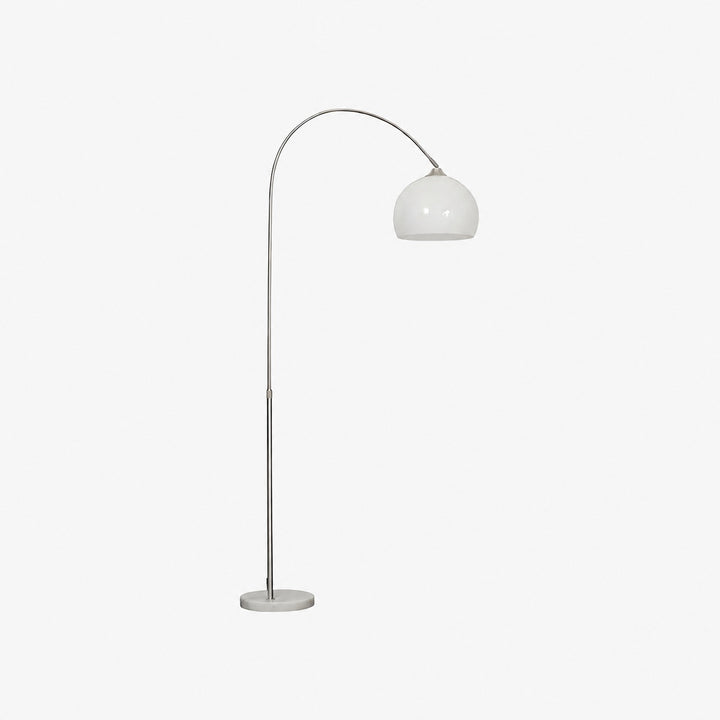 Aethervox Mid-Century Modern Arch Floor Lamp - Metal Design with Marble Accents for Living Room