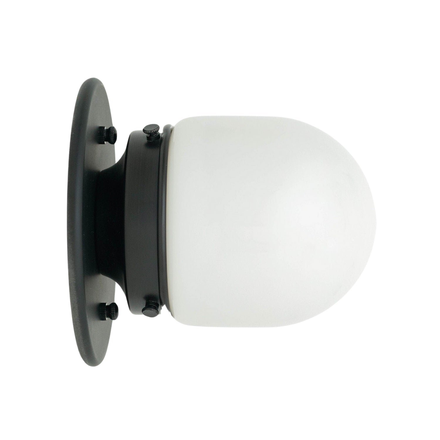 Opalume Glass Flush Mount Ceiling and Wall Light - Art Deco Small Globe Fixture