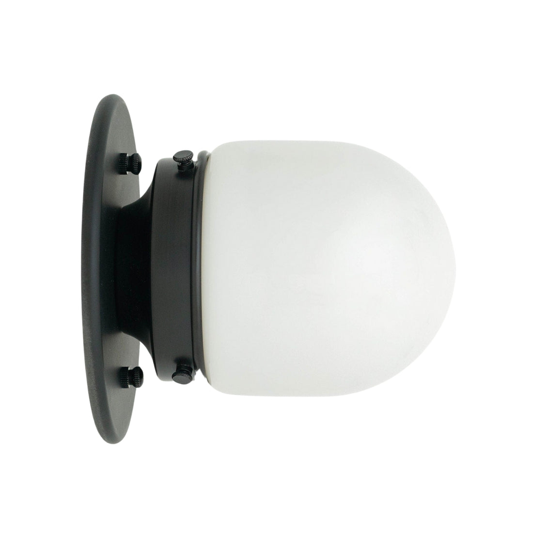 Opalume Glass Flush Mount Ceiling and Wall Light - Art Deco Small Globe Fixture