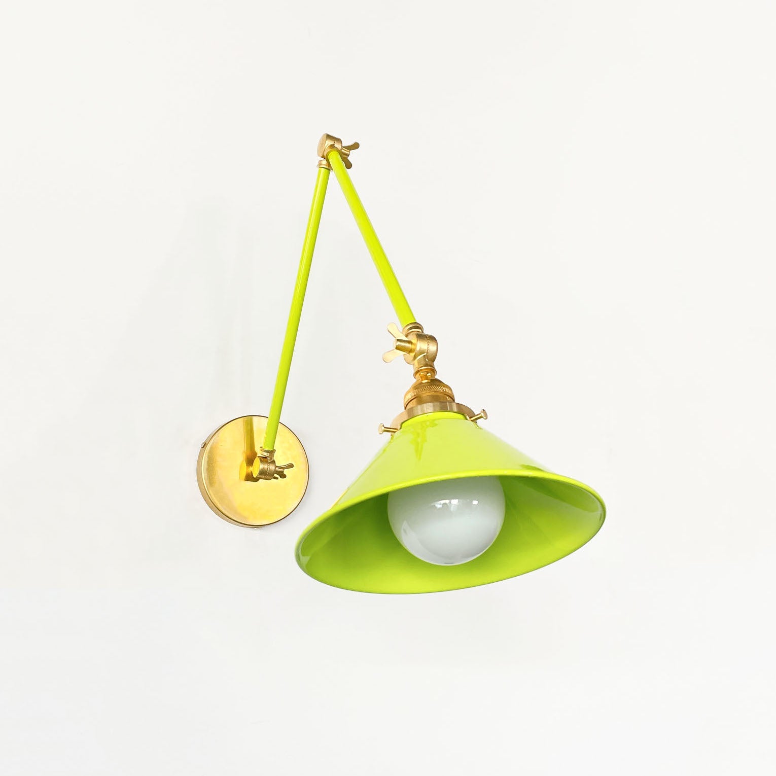 Classic Wall Mounted Cone Adjustable Sconce For Bedroom & Desk