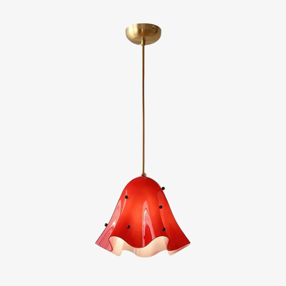 Bellina Artistic Glass Pendant Light - Modern Bloom Inspired Hanging Ceiling Lamp