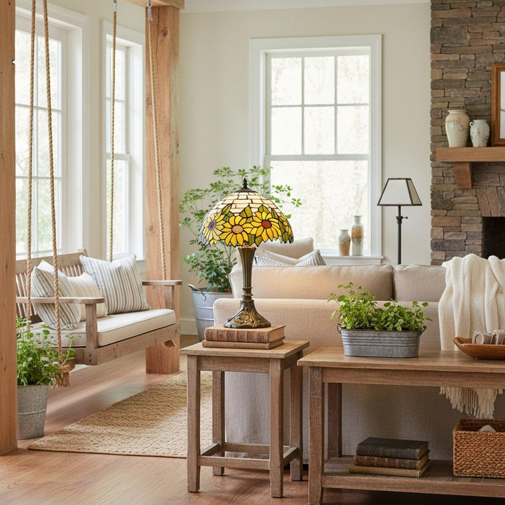 Handcrafted TF Sorenia Shade Lamp – Classic Tiffany Style Lighting for Home & Hospitality