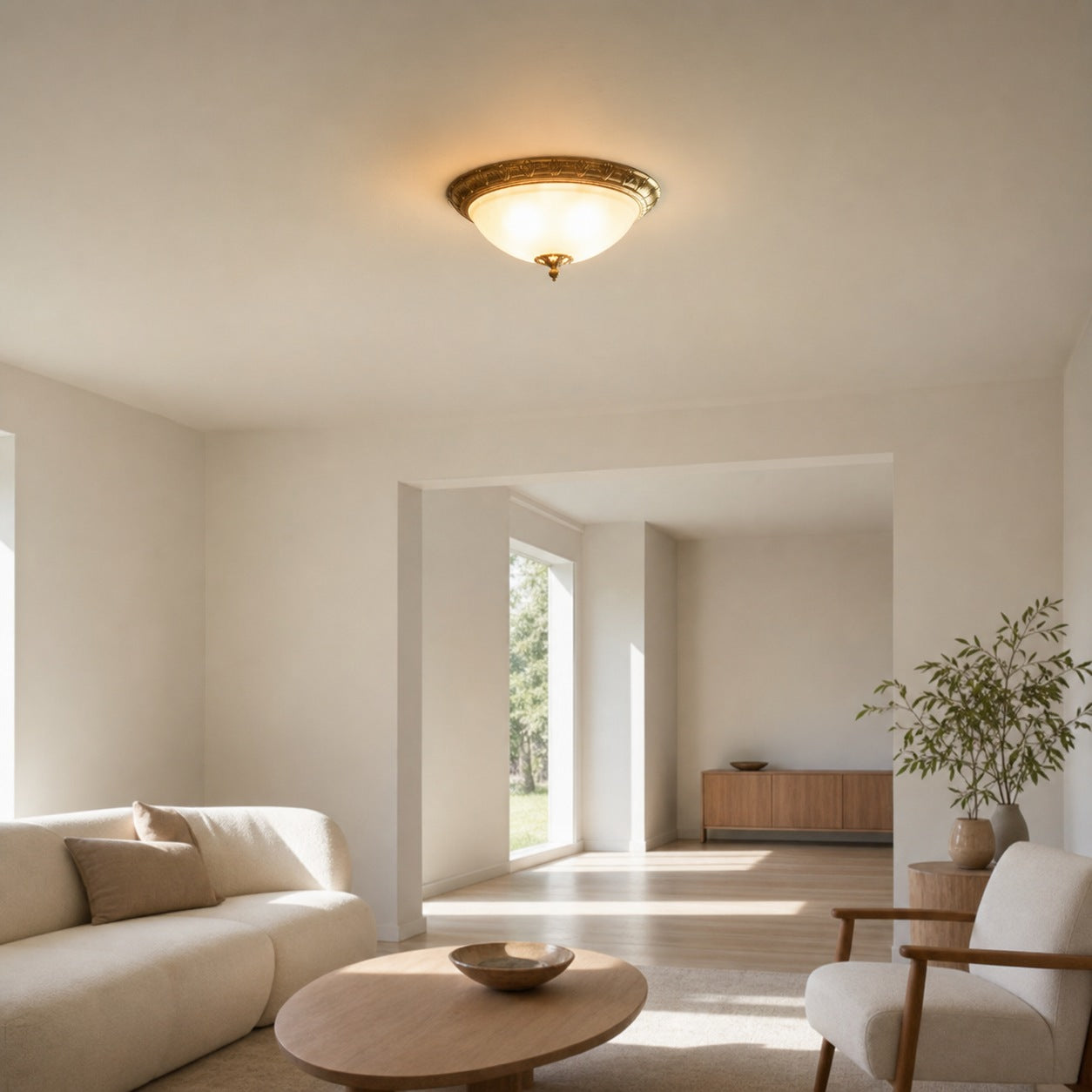 Deltana Flush Ceiling Lamp