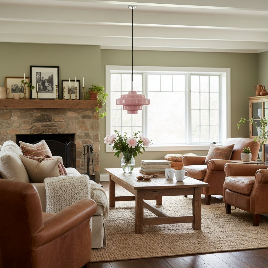 Koloro Elegant Retro Glass Pendant Light – Adjustable Length for Living Room & Hallway